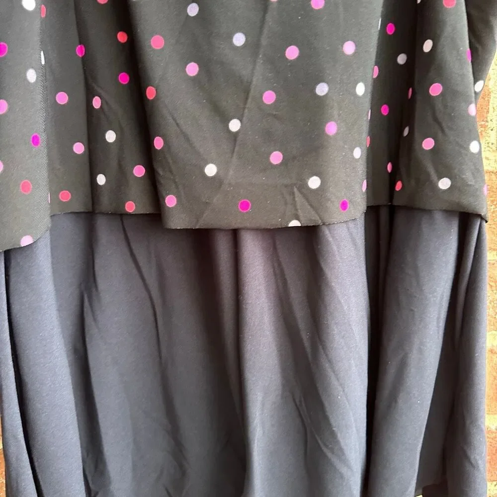 Miraclesuit $188 Roxy Romper Spot On Black Pink Slimming 18W NWT